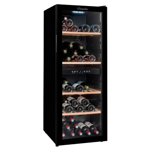 Cave à Vin Double Zone LA SOMMELIERE SLS90DZ 91 Bouteilles vue 3/4