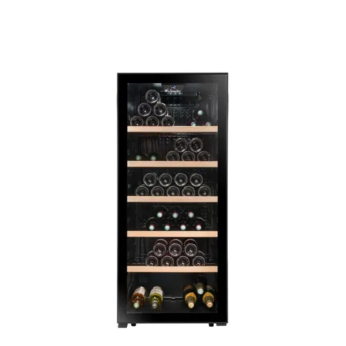 Cave de service LA SOMMELIERE LS117BLACK 121 bouteilles vue de face