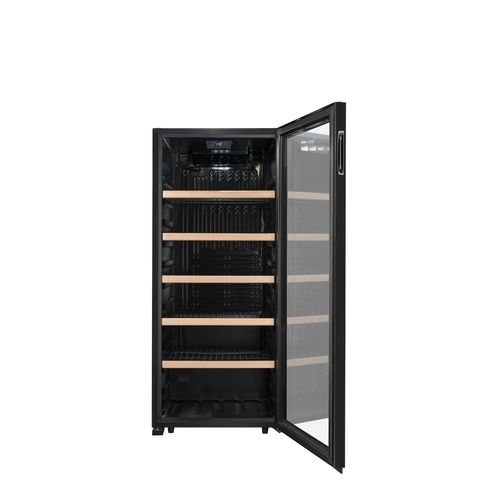 Cave de service LA SOMMELIERE LS117BLACK 121 bouteilles vue de profil