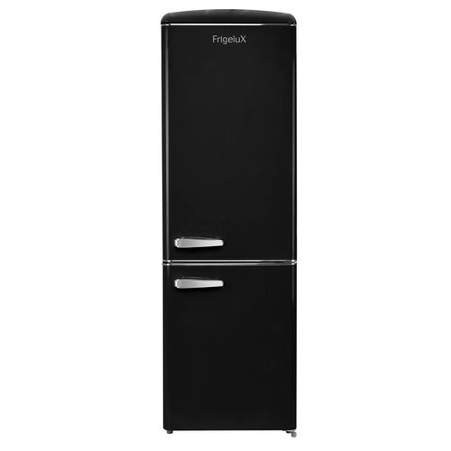 Cbnf330rnd – Réfrigérateur Combiné Rétro Noir 330 L (234 + 96) – 60×69,5× 190 Cm