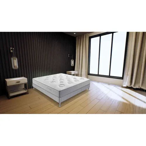 Matelas Ressorts Flexion 140x200 cm - Mi-ferme - 600 Ressorts Ensachés - H25