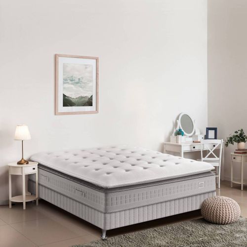 Matelas ressorts 160x200 cm Ferme - 792 Ressorts Ensachés - Surmatelas Intégré - H29 cm