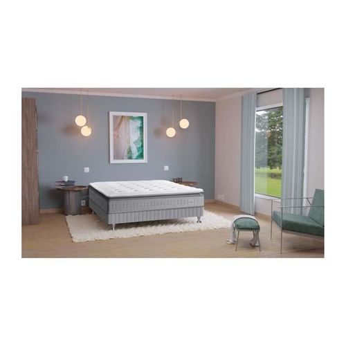 Matelas Ressorts 180x200 Cm - Surmatelas Intégré - Ressorts Ensachés - 29 Cm - Ferme