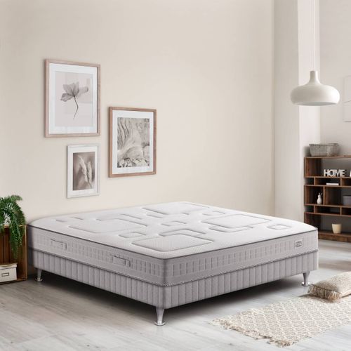 Matelas Ressorts Equilibre 140x200 cm - Ferme - 580 Ressorts Ensachés - H25