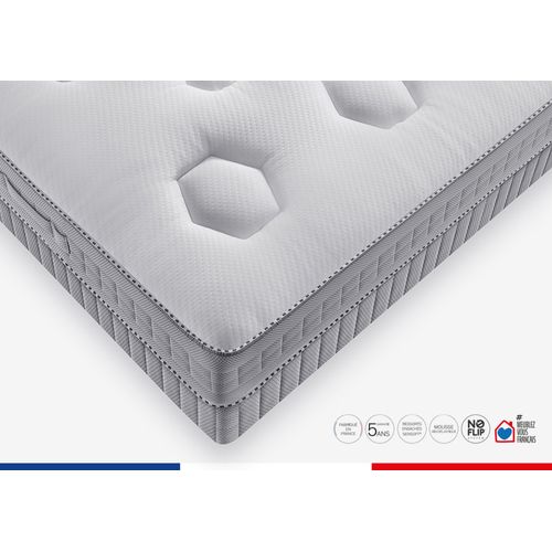 Ens Flexion 90x190 Matelas H26 Ressort Ensachés, Mi-ferme, Sommier