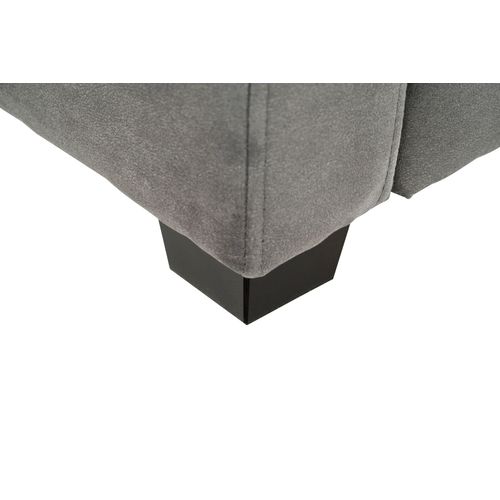 Fauteuil manchettes fines NICARAGUA tissu Apache gris 3