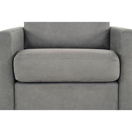 Fauteuil manchettes fines NICARAGUA tissu Apache gris 3