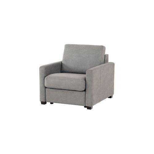 Fauteuil manchettes fines NICARAGUA tissu Apache gris 3
