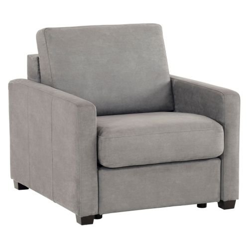 Fauteuil manchettes fines NICARAGUA tissu Apache gris 3