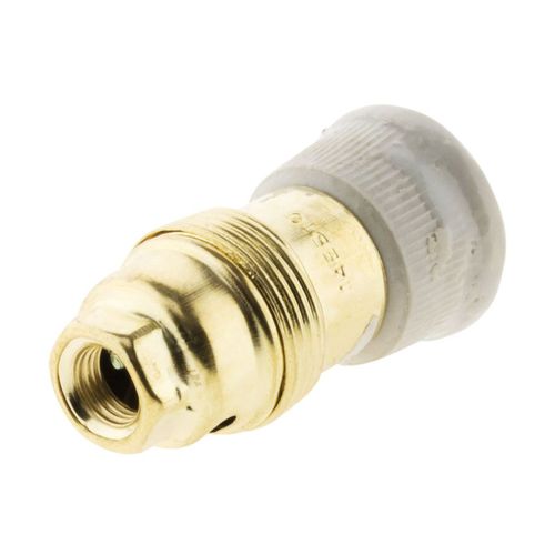 Douille E14 Laiton Bague Porcelaine Borne De Terre - Zenitech