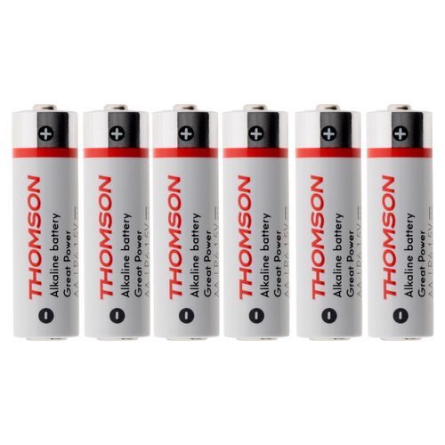 Pack De 6 Piles Alcalines Lr06 Aa 1,5v - Thomson