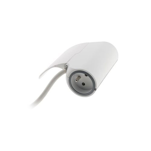 Multiprise Canapé 1 Prise 2p+t 16a + 2 USB - Blanc - Thomson