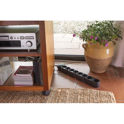 Bloc Multiprise Écoresponsable 8 Prises 2p+t Home Green - Noir - Zenitech