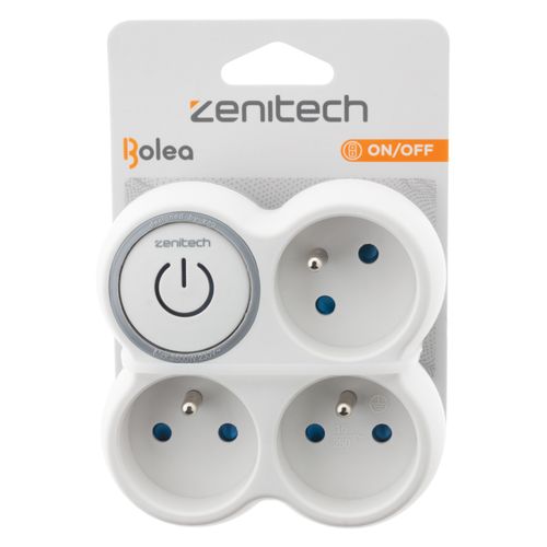 Triplite ZENITECH 3X16A + INTERRUPTEUR vue de face