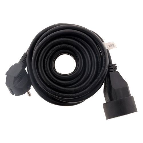Prolongateur 16a 2p+t Ho5vv-f 3g1,5mm² - Noir 10m - Zenitech