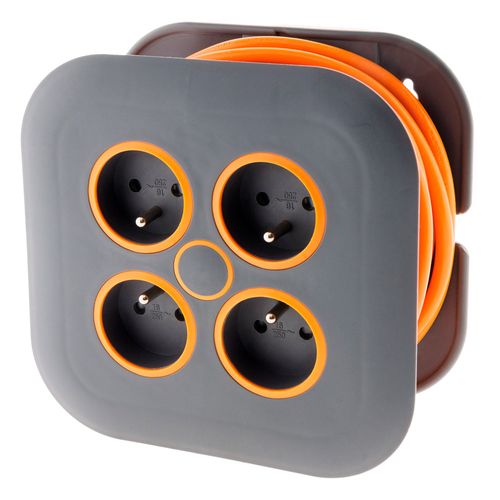 Bloc Home 4 Prises 16A 2P T Avec Interrupteur Et Fiche Extraplate Silver Cable Ho5vv F 3g1