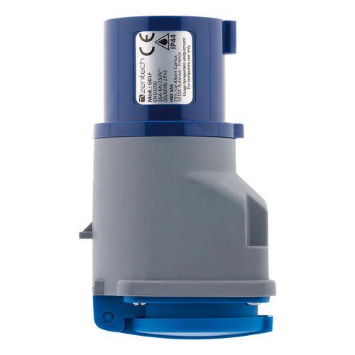 Adaptateur Compact Sans Câble Femelle 16a 2p+t En Mâle Cee17 Pour Camping, Nautisme - Zenitech
