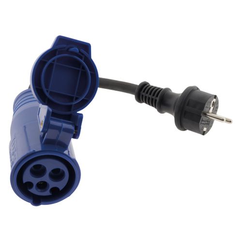 Adaptateur Caravane Femelle Cee17 En Mâle 16a - Bleu - Zenitech