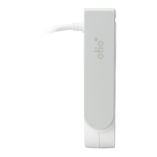 Bloc Multiprise Gekko Clipsable - 2 Prises + 2 Ports USB - Blanc - Otio