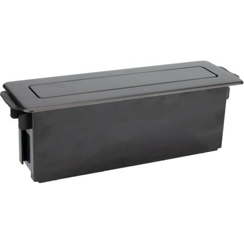Bloc Multiprise Encastrable 3x16a 2p+t + 2 Ports USB - Noir - Otio