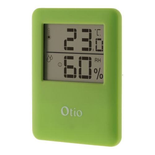 Thermomètre Hygromètre Magnétique LCD - Vert - Otio