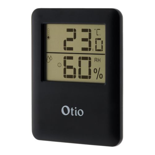 Thermomètre Hygromètre Digital Intérieur - Noir - Otio