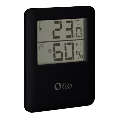 Thermomètre Hygromètre Digital Intérieur - Noir - Otio