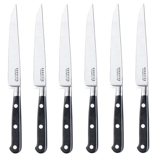 Sabatier Trompette - Coffret 6 Couteaux Steak Lame Lisse