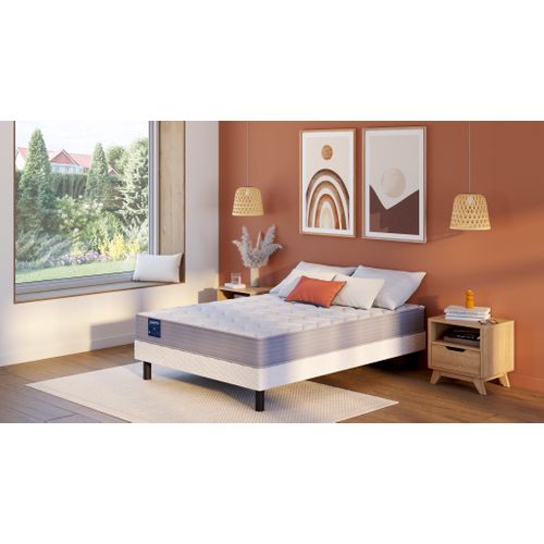 Sommier blanc 140x190 cm DREAMEA SOMMIER FERME 2