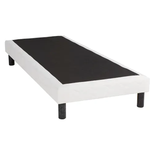 Sommier blanc 90x190 cm DREAMEA SOMMIER FERME 2 vue 3/4