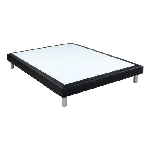 Sommier PU noir 140x190 cm DREAMEA SOMMIER FERME 3