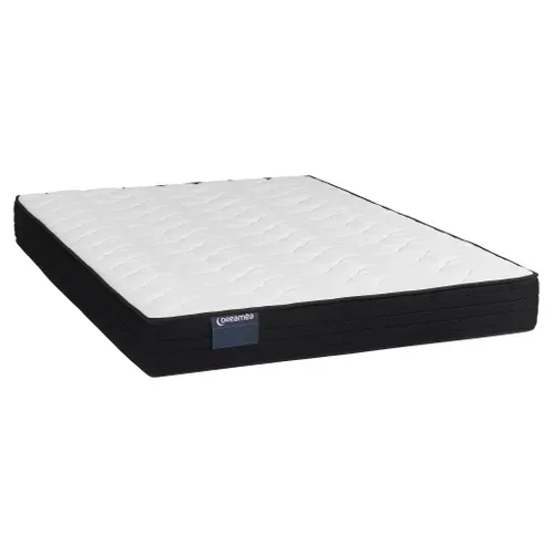 Matelas ressorts 140x200 cm DREAMEA ALPHA 2 ép.21 cm vue 3/4