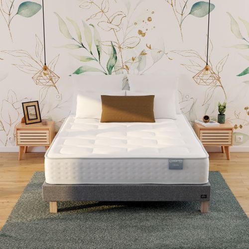 Matelas ressorts 140x190 cm DREAMEA EDITION HEVEA ép.27 cm vue d'ambiance 1