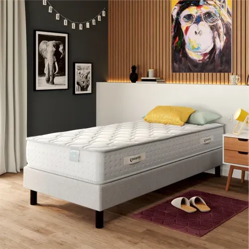 Matelas ressorts 90x190 cm DREAMEA EDITION LYS ép.25 cm