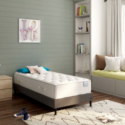 Matelas ressorts 90x190 cm DREAMEA EDITION HEVEA ép.27 cm vue d'ambiance 1