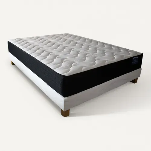 Ensemble matelas + sommier DREAMEA EXTRA 140x190 cm vue 3/4