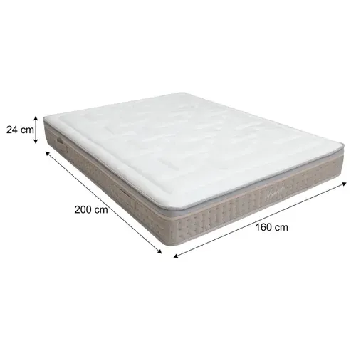 Matelas hybride 160x200 cm DREAMEA EDITION SOFTY ép.24 cm