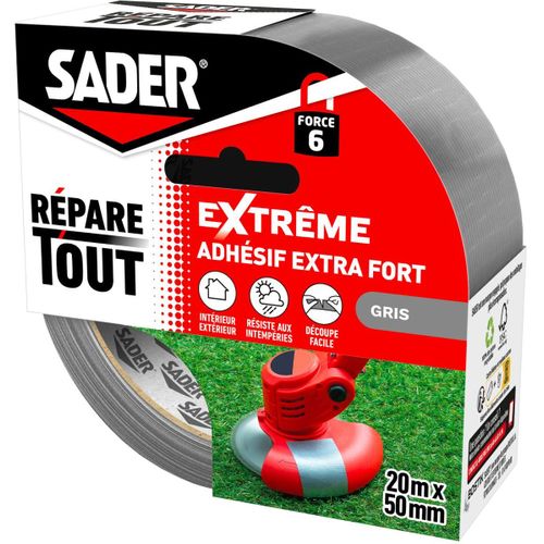 Adhésif Extra-fort Répare Tout Extrême - Gris, 20 M X 50 Mm