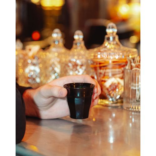 Boite De 6 Gobelets Picardie Noir 9 Cl En Verre