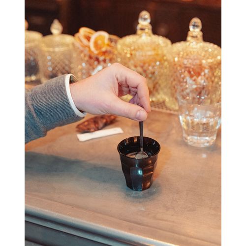 Boite De 6 Gobelets Picardie Noir 9 Cl En Verre