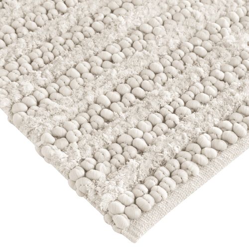 Tapis De Bain Et Descente De Lit  140x200 Cm Ecru Koalack