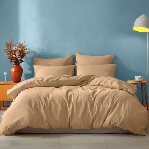 Lot De 2 Taies D'oreiller En Coton  50x70 Cm Moka Studio