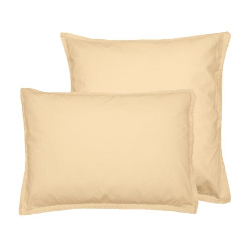 Lot De 2 Taies D'oreiller En Coton  50x70 Cm Moka Studio