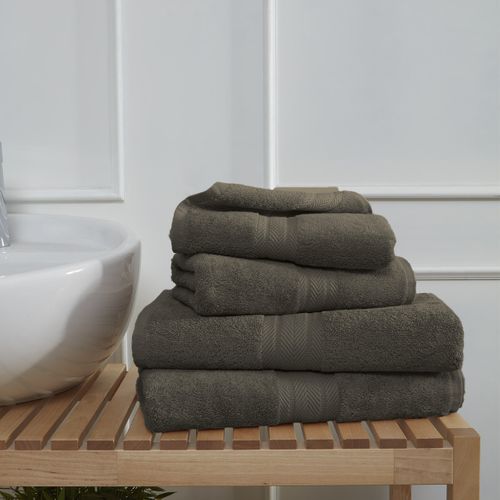 Ensemble De Bain 4 Pièces (2 Draps De Bain + 2 Serviettes De Toilette)   Noisette Luxury
