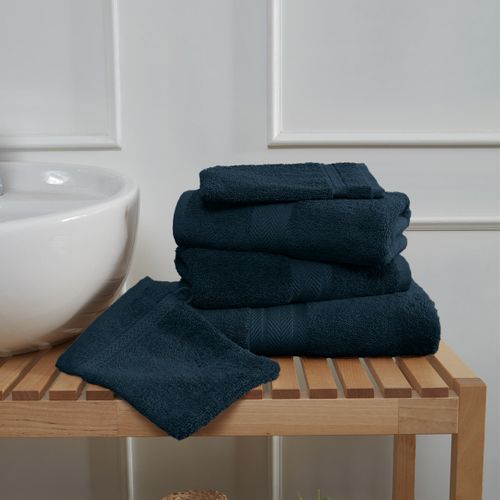 Ensemble De Bain Avec Tapis 6 Pièces   Denim Luxury