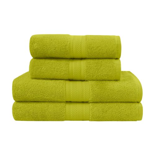 Ensemble De Bain 4 Pièces (2 Draps De Bain + 2 Serviettes De Toilette)   Citronelle Luxury