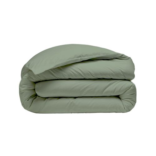 Parure Housse De Couette 260x240 Cm Avec 2 Taies 65x65 Cm En Coton Sauge Studio