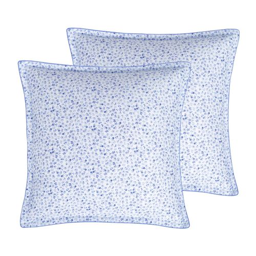 Parure Housse De Couette Satin + 2 Taies 65x65 Cm  240x220 Cm Cobalt Impatience