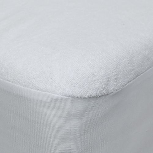 Protège Matelas Imperméable En éponge Coton Bonnet 30 Cm 200 G/m²  160x200 Cm Blanc Sensafe