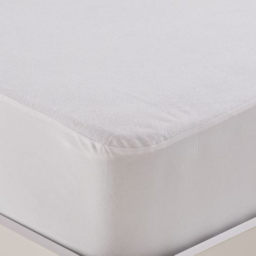 Protège Matelas Imperméable En éponge Coton Bonnet 30 Cm 200 G/m²  160x200 Cm Blanc Sensafe